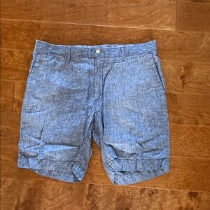Ralph Lauren Chambray Blue Flat Front Shorts